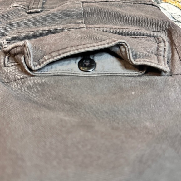 Abercrombie & Fitch Stretch Cargo Pant Gray/Brown Cotton Blend Womens 31x30 - Picture 12 of 12